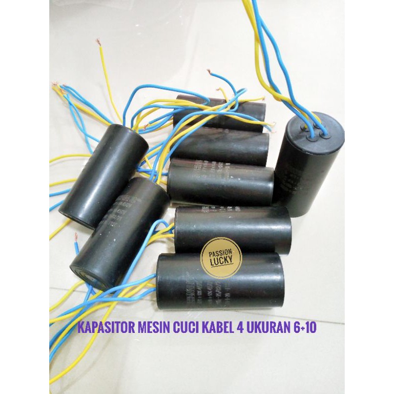 KAPASITOR 6+10/ 5+10 / 4+10 MIKRO KABEL 4 MESIN CUCI