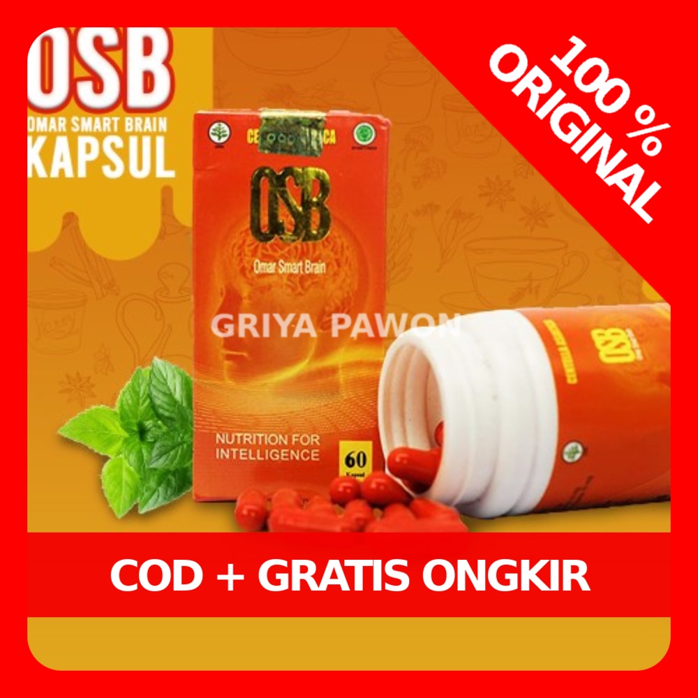 OMAR SMART BRAIN OSB Vitamin Otak OSB | Vitamin Anak Cerdas | Nutrisi Otak Daya Ingat OSB