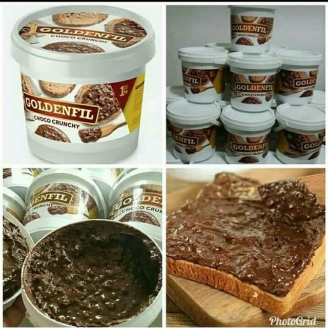 

Goldenfil selai coklat crunchy