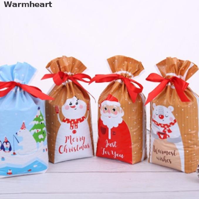 

PROFT TERMURMER WARMHEART 50/100PCS CHRISTMAS GIFT BAG DRAWSTRING DGFXG6563