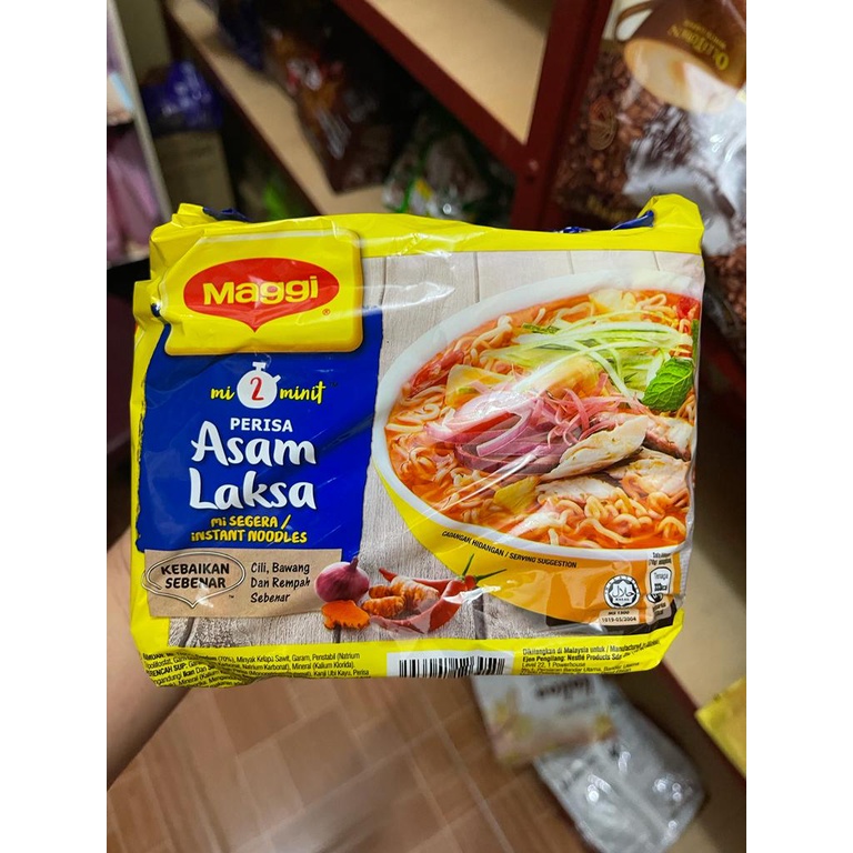 

Maggi Mie Instant ASAM LAKSA 1Pack isi 5bungkus