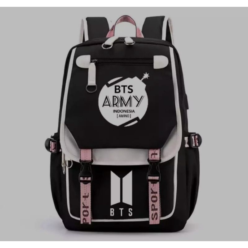 Tas anak sekolah bts SD dan SMP/tas ransel anak sekolah perempuan SD SMP/tas anak SD SMP  bt21/ranse