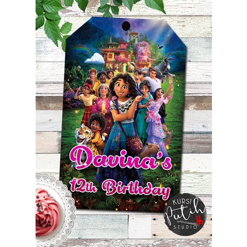 Gift Tag / Birthday Card Tag / Ucapan Ultah Anak tema encanto