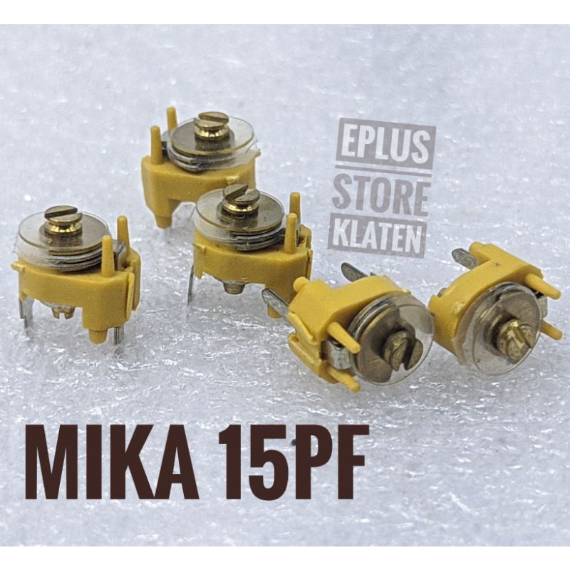 Trimer Kapasitor Kuning 15PF Mika Kuningan high Quality Japan C103