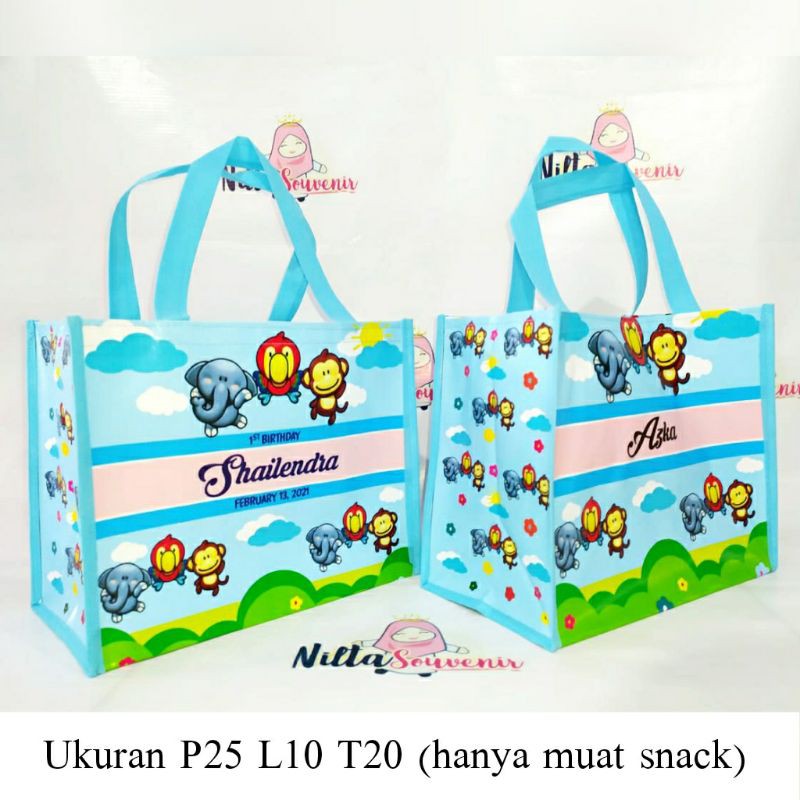 tas model full printing souvenir ulang tahun anak terbaru