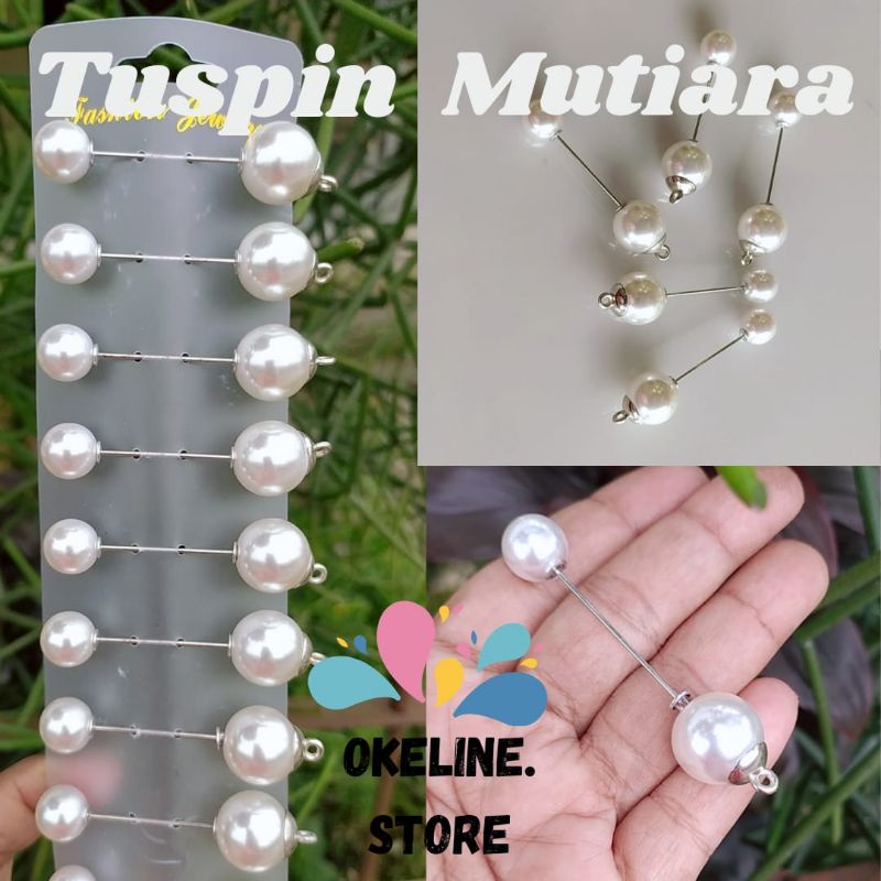 Tuspin mutiara / Peniti Tusuk / Bros / tusuk Mutiara / Pin Peniti