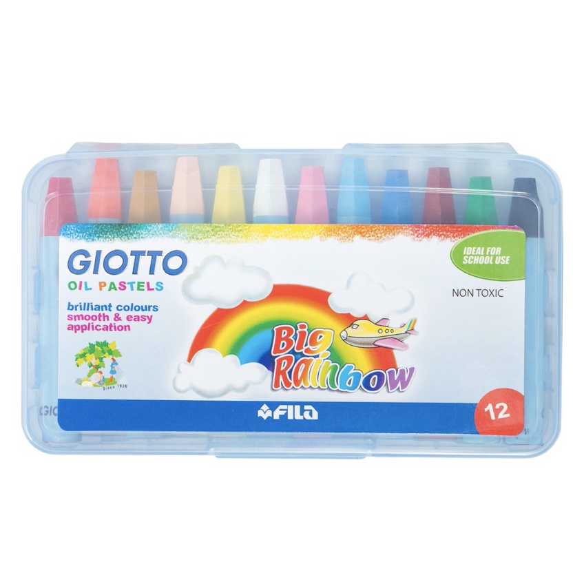 

OIL PASTEL LYRA GIOTTO KRAYON MINYAK SET 12 WARNA CRAYON ANAK TIDAK BERACUN GROSIR MURAH MEWARNAI
