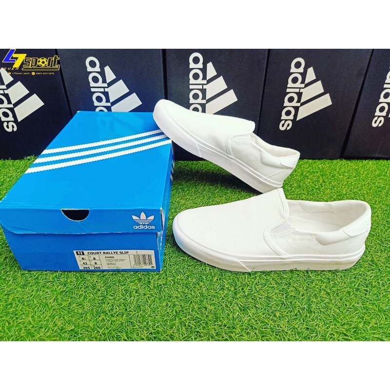 ADIDAS SLIP COURT RALLYE PUTIH BNIB FY4550