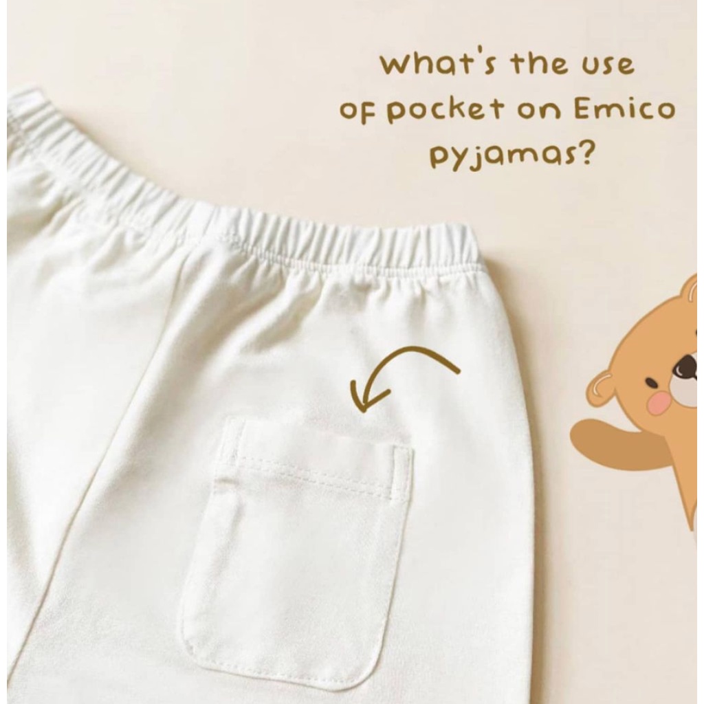 Emico TENCEL™ Toddler Pyjamas Set Baby - PJs Piyama Anak Balita Bayi Pajamas Baju Tidur Setelan