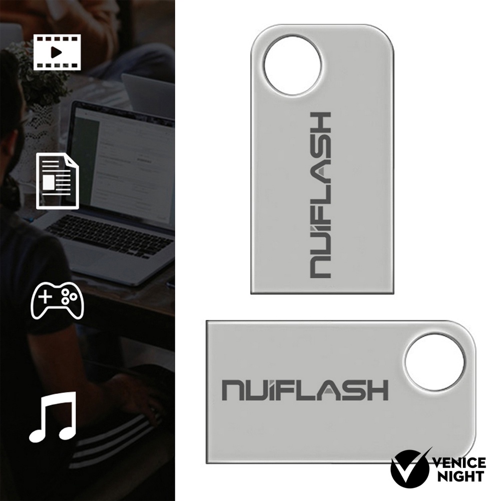 (SF) Nuiflash Flashdisk USB 3.0 Kapasitas 2-64GB Bahan Logam Anti Air