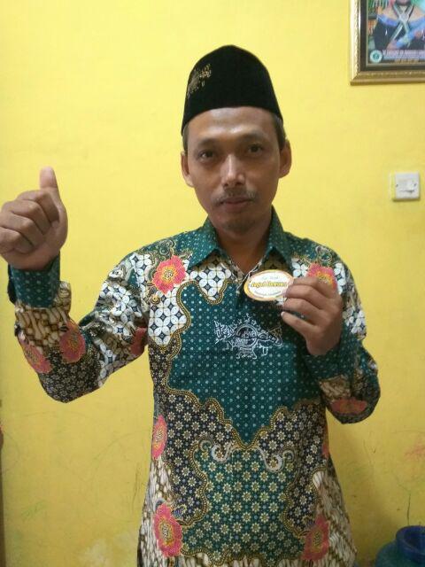 Baju Batik Nu Motif Satu Abad Nu Mengabdi Dan Urangan/cabut Warna Primis