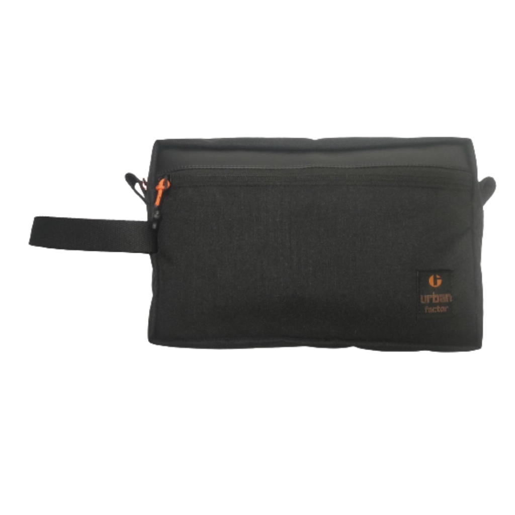 ELEVUKA BLACK |ManNeedMe x URBAN| Tas Pouch Pria Wanita Hand Bag Dompet Pria ORIGINAL