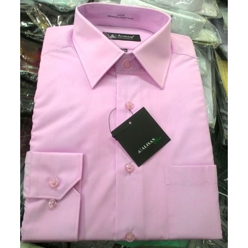 Termurah kemeja Alisan polos panjang LILAC Reguler fit