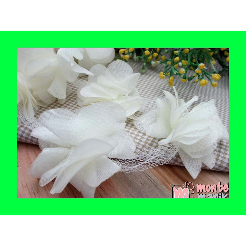 

Aplikasi Bunga Frill Broken White (APB-039) Craft Online Shop
