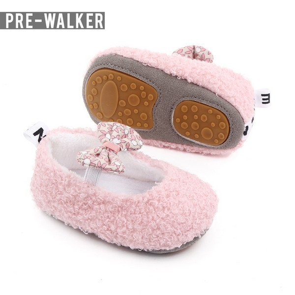 Sepatu Prewalker Bayi - Sepatu Bayi Perempuan Anti Slip Sol Karet S1172