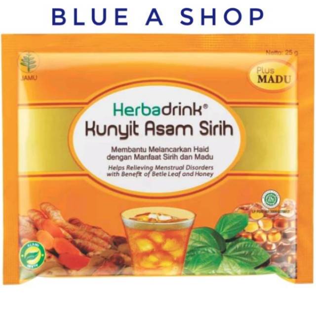 

Herbadrink Kunyit Asam Sirih Madu Isi 5 Sachet per sachet 25gr