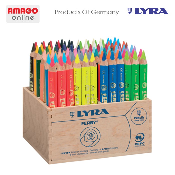 LYRA FERBY LACQUERED - COLOR PENCIL - WOODEN 96 COLORS - 3622960