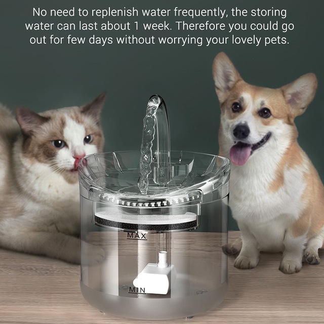 Tempat Air Minum Kucing Anjing Pet Drinking Water Fountain Dispenser