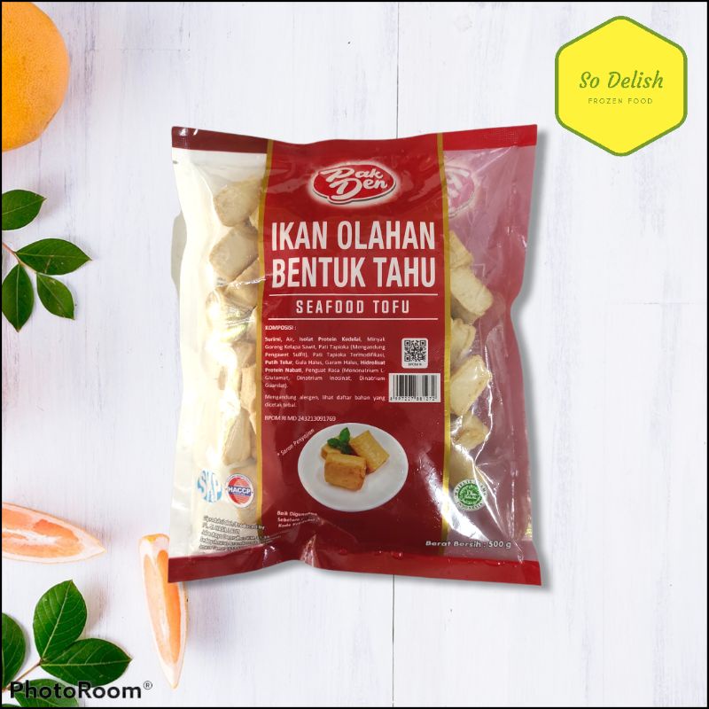 

Seafood Tofu/ Ikan Olahan Bentuk Tahu 500g - Pak Den