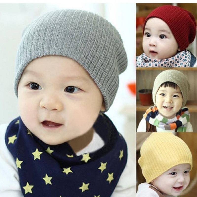 Kupluk Bayi Anak Laki Laki Hangat - Kupluk Beanie Anak - Topi Kupluk Anak Elastis - Topi Anak Import