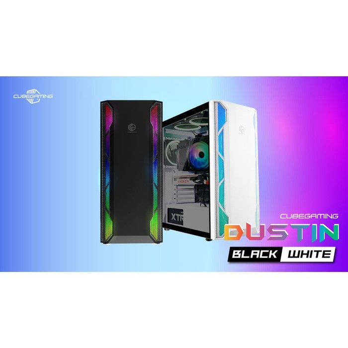 Cube Gaming Dustin Mid Tower RGB Case Tempered