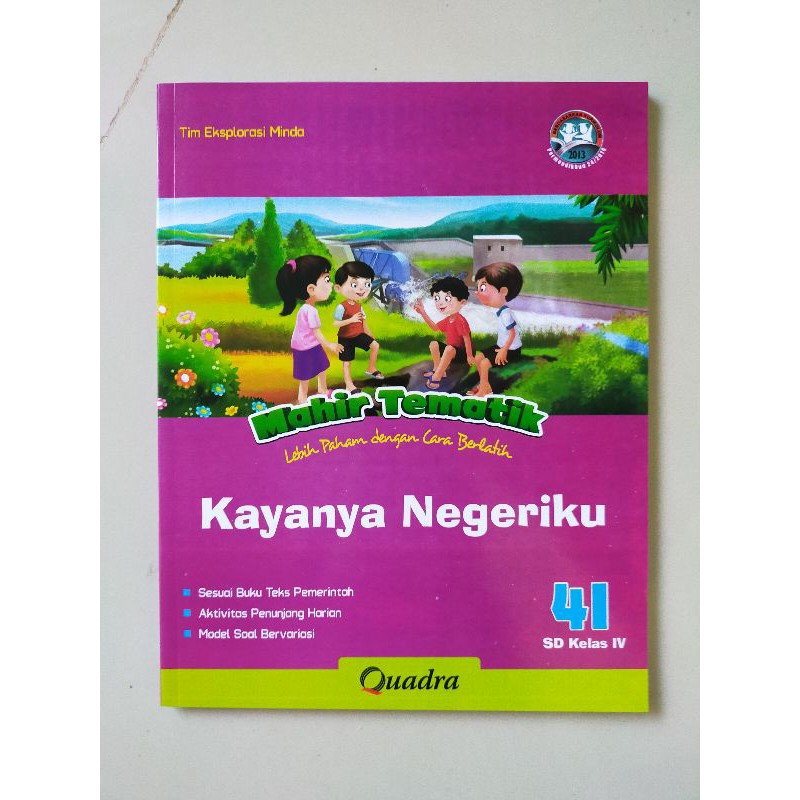 ORI satu paket buku mahir tematik K13 Quadra kelas 4 FGHI semester 2