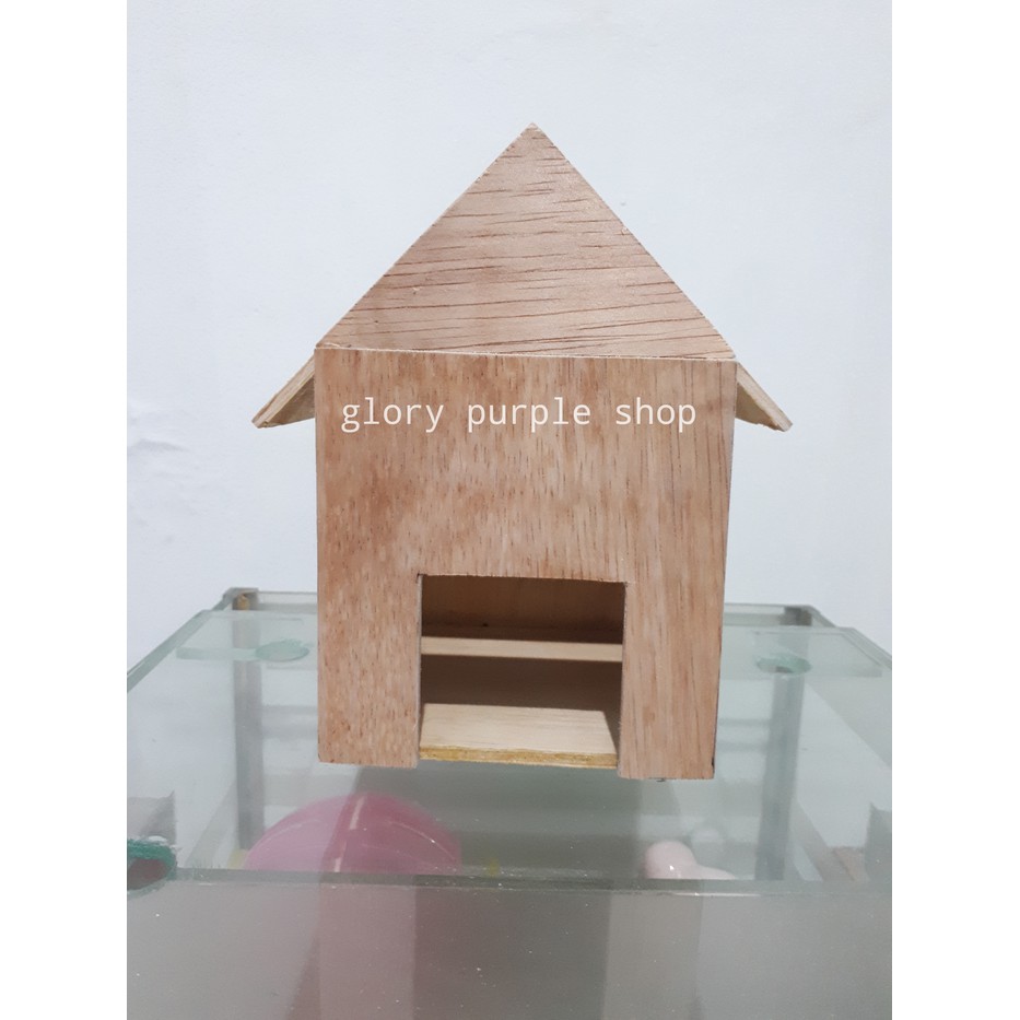 Unik Rumah Hamster Rumah kayu hamster Mainan hamster perlengkapan hamster Limited