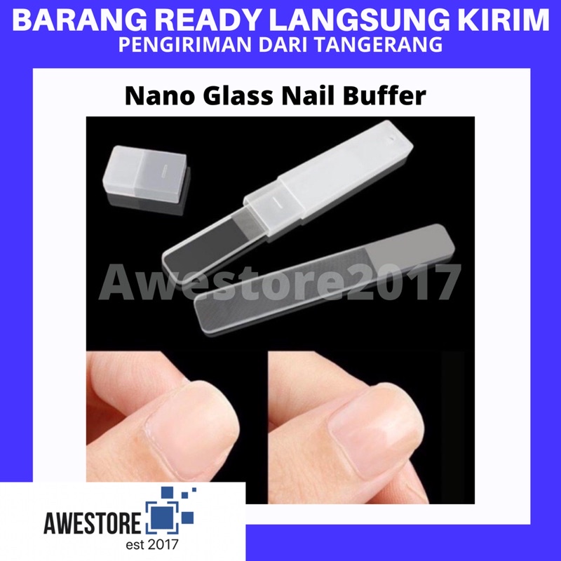 Pengikir Pengkilap Kuku Nano Glass Nail Shiner Alat Manicure Pengasah