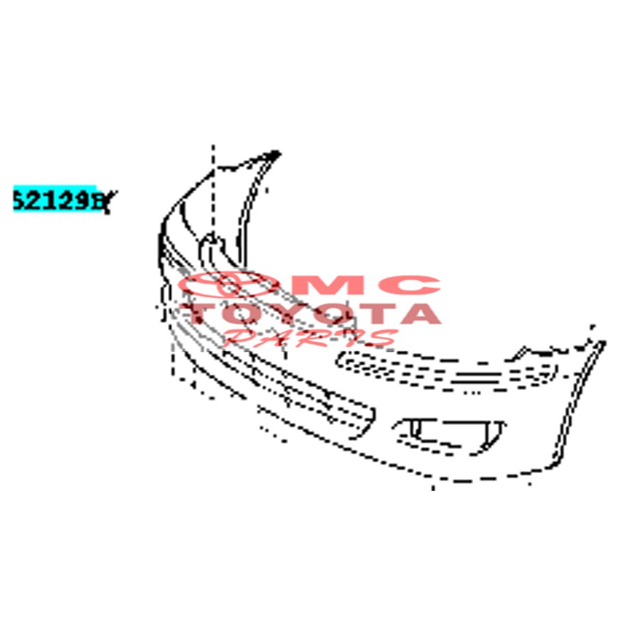 Tutup Cover Derek Towing Bumper Bemper Depan Camry 52129-06900-TH