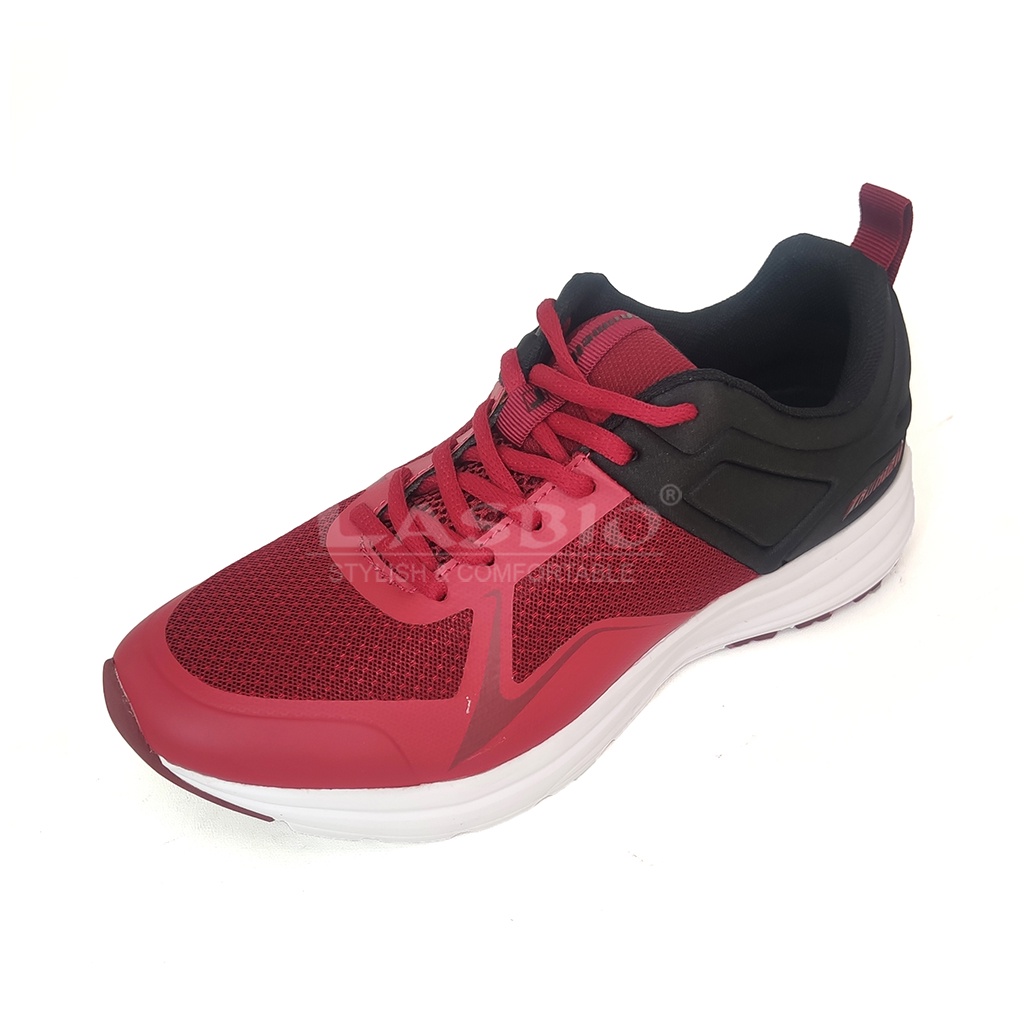 Sepatu Sneakers Running Maroon Putih Pria Rhumell - Volvo Maroon White