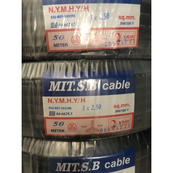 Kabel Mitsuba 3x2,5 @50M NYYHY