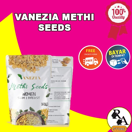 Pelangsing dan Pembesar Payudara , Bokong aman untuk ibu hamil dan menyusui Vanezia Methi Seeds