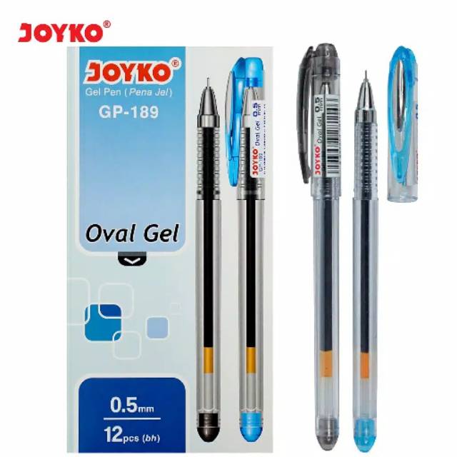 

Pulpen oval gel gp 189 joyko Lusinan