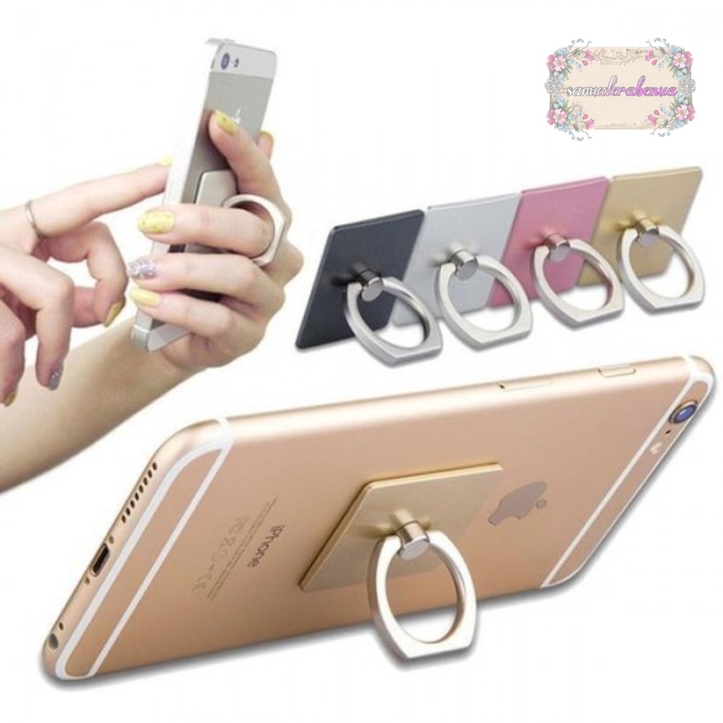 RT16 iRING RING STAND HP POLOS CINCIN PENYANGGA PEGANGAN HANDPHONE UNIVERSAL SB3034