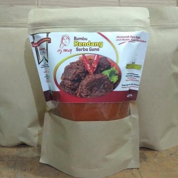 

Kualitas terbaik] Bumbu Rendang Serba Guna Hj Mey 400 Gram Padang Traditional PADI Food