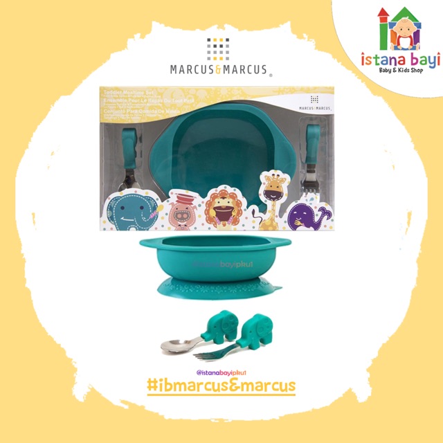 MARCUS &amp; MARCUS Toddler Mealtime Set - Perlengakpan Mpasi anak