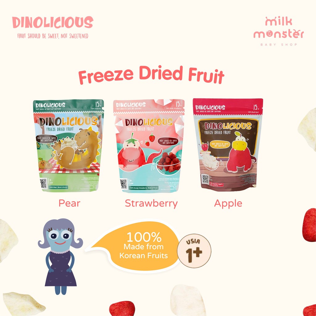 

Dinolicious Freeze Dried Fruits/ snack buah kering sehat anak