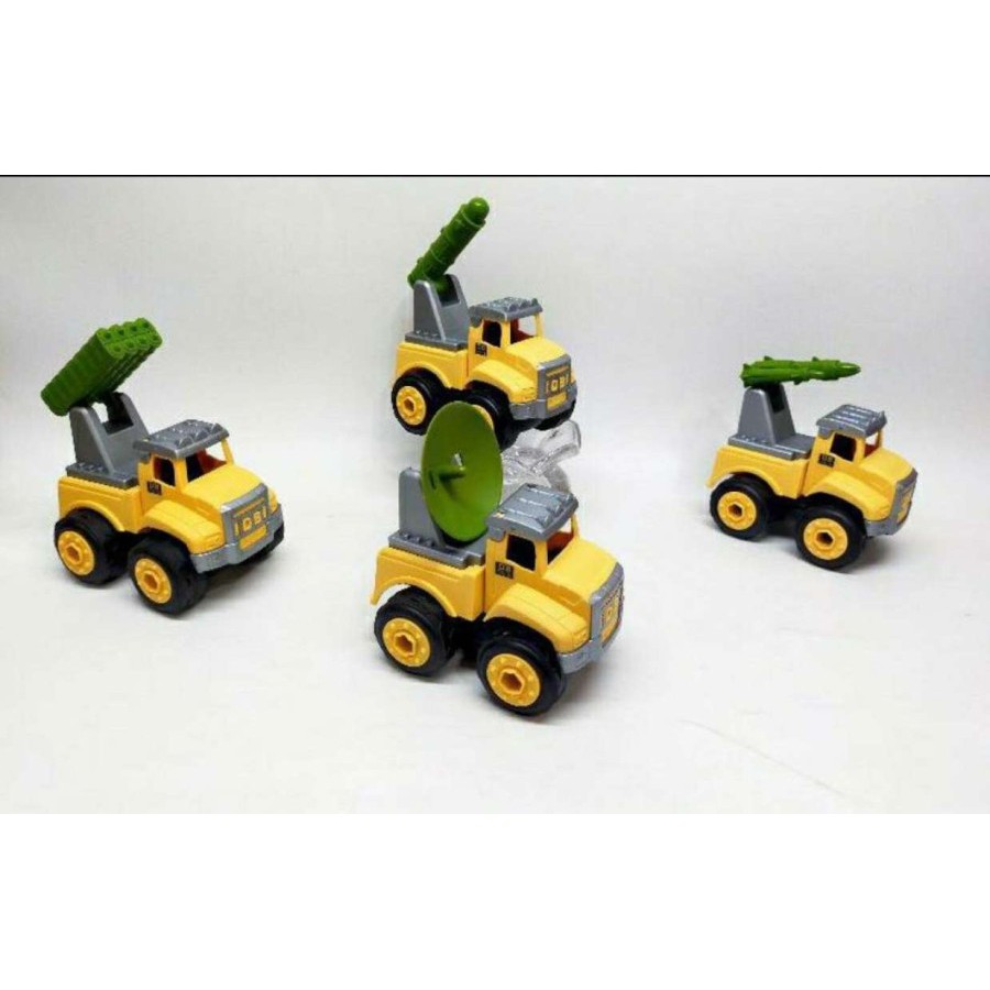 MAINAN ANAK MURAH ASSEMBLE MILITARY 4PCS KTG DB6066-10