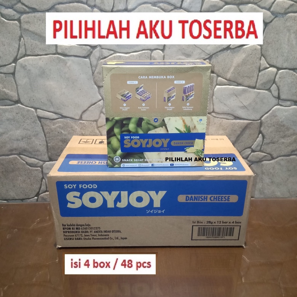 SOYJOY DANISH CHEESE - (HARGA 1 KARTON ISI 4 BOX / 48 pcs)