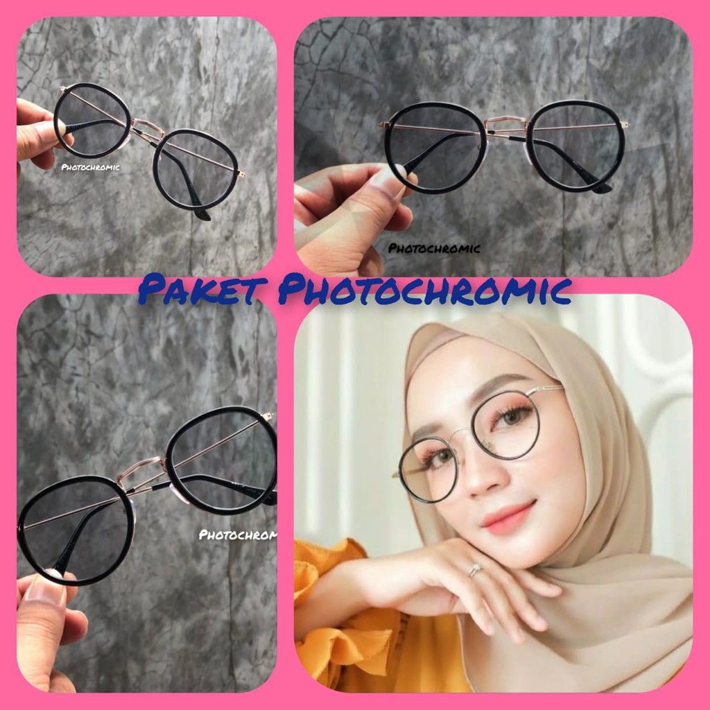 COD LENSA PHOTOCROMIC DOBLE RING FASION WANITA PRIA VINTAGE