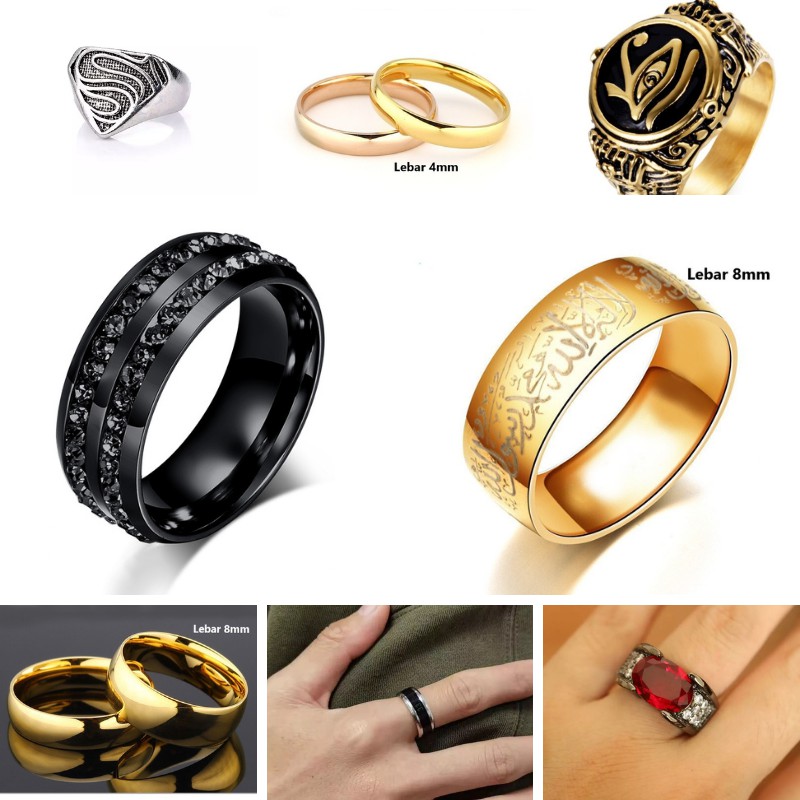 Cincin Pria / Cincin Unisex/ Cincin Kasual / Cincin MURAH