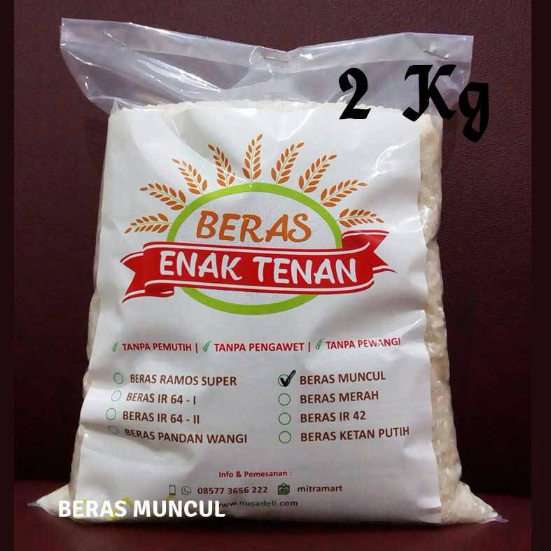 

Beras Muncul/ Beras Bubur / Beras Rojolele Cap Enak Tenan 2 Kg