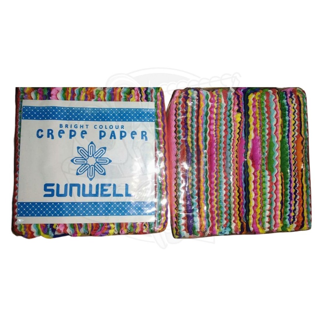 

SUNWELL Kertas Krep Warna Warni Potongan
