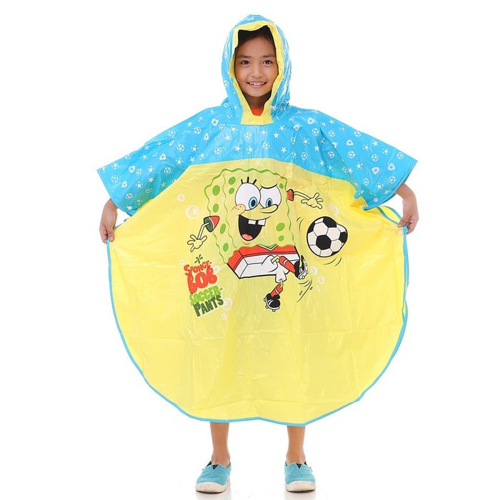 JAS HUJAN ANAK PONCHO SPONGEBOB MERK TIGER 402