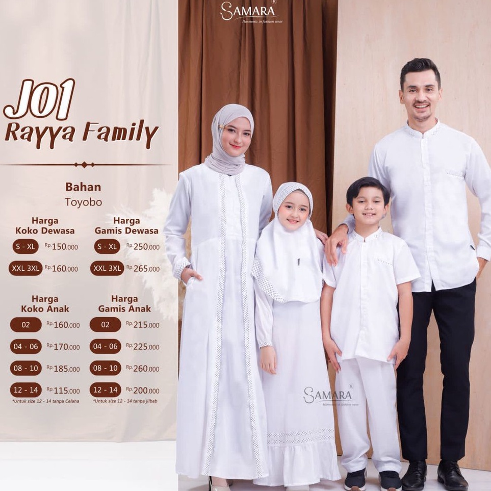 Sarimbit Lebaran Haji Baju Couple Putih New Realese