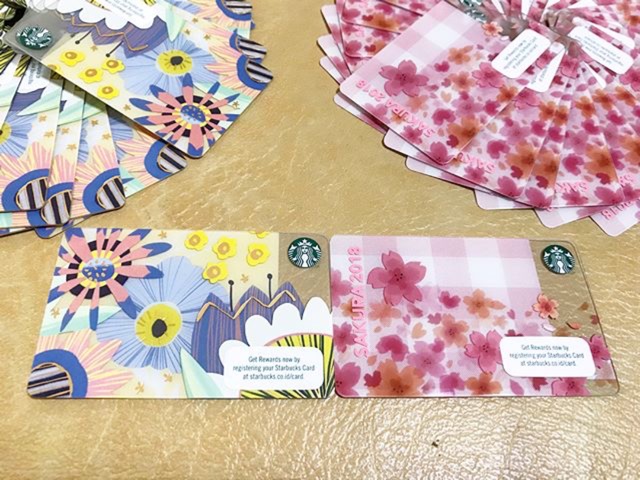 Starbucks Indonesia Spring / Sakura 2018 Cards