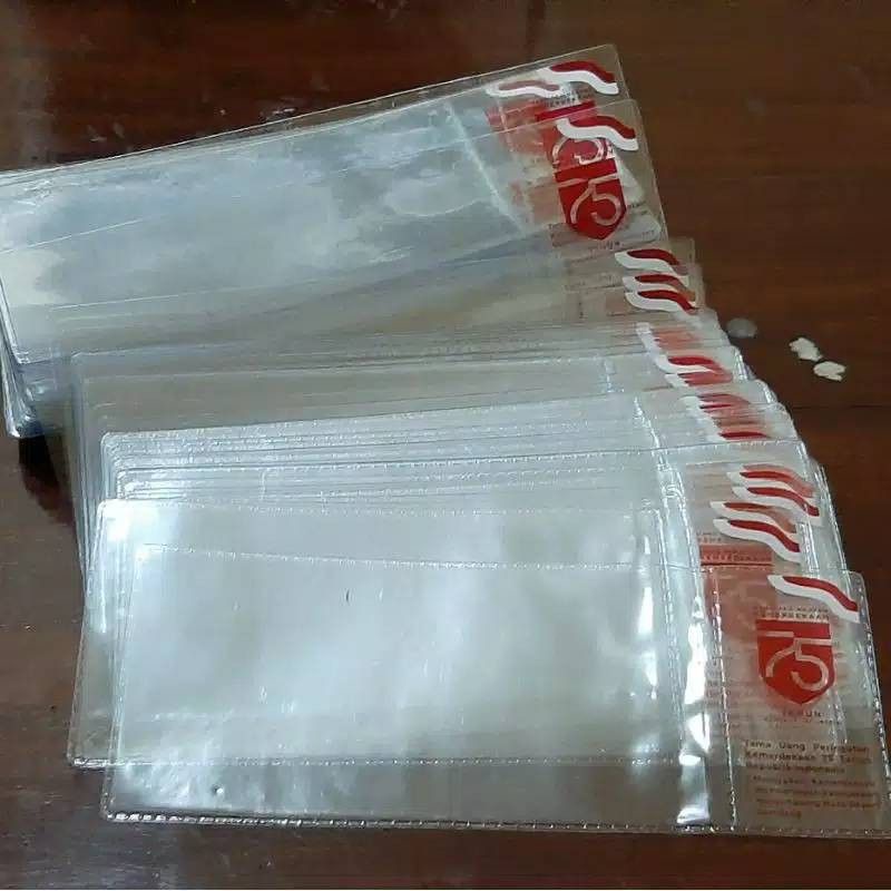 Plastik Uang 75 ribu Asli | plastik pelindung uang | plastik cover uang