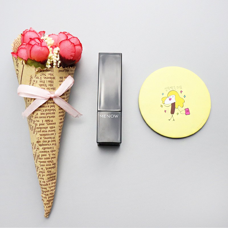 MARKAS HR210 Kaca Mini Cermin Bulat Motif Karakter Cermin Make Up Travelling Souvenir -3