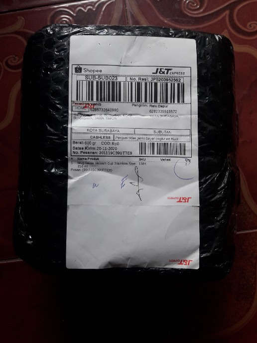 Mug Gelas Vacuum Cup Stainless Steel 350 Ml