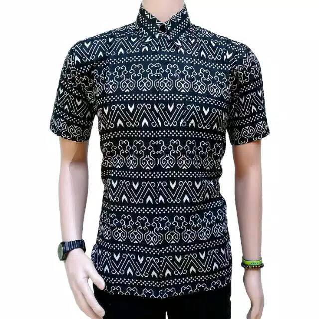 Batik Pria Lengan Pendek BATIK ARKA COLLECTION99 HRB026 motif KERATONAN Kode 002 size M L XL XXL